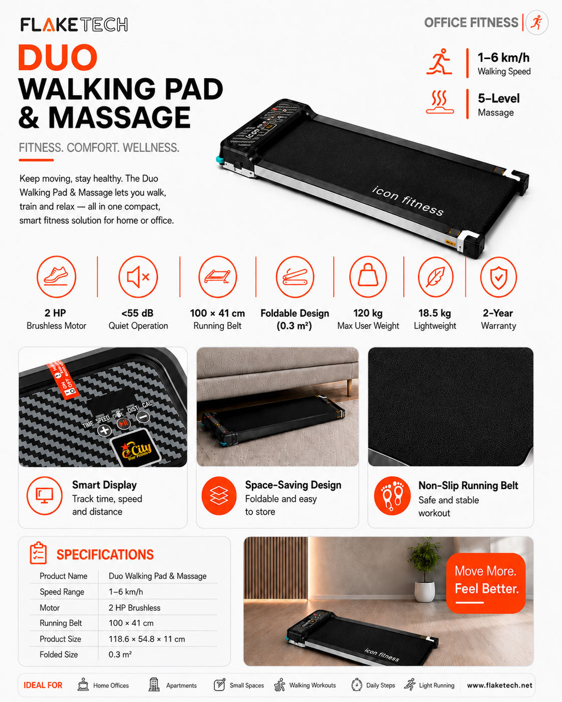 Duo Walking pad & Massage