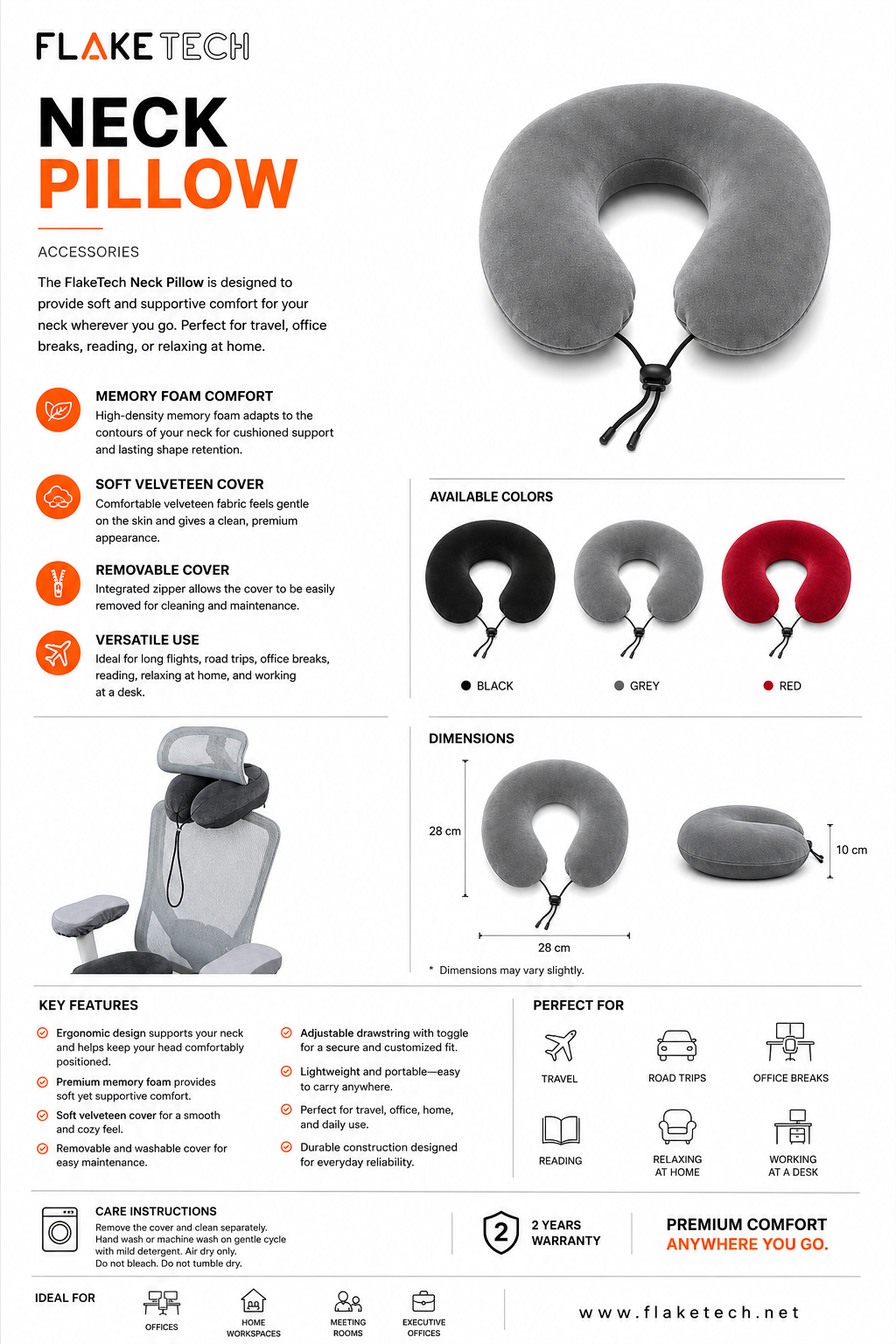 Flake Neck Pillow