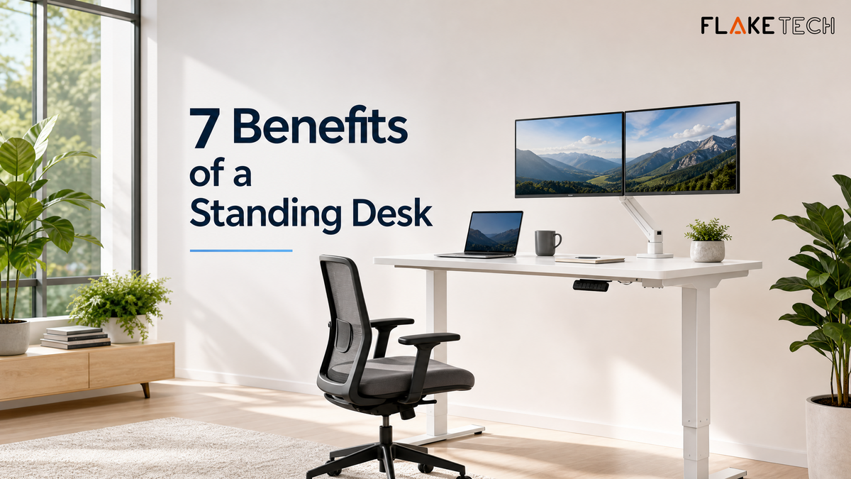 benefits of a standing desk -  flaketech