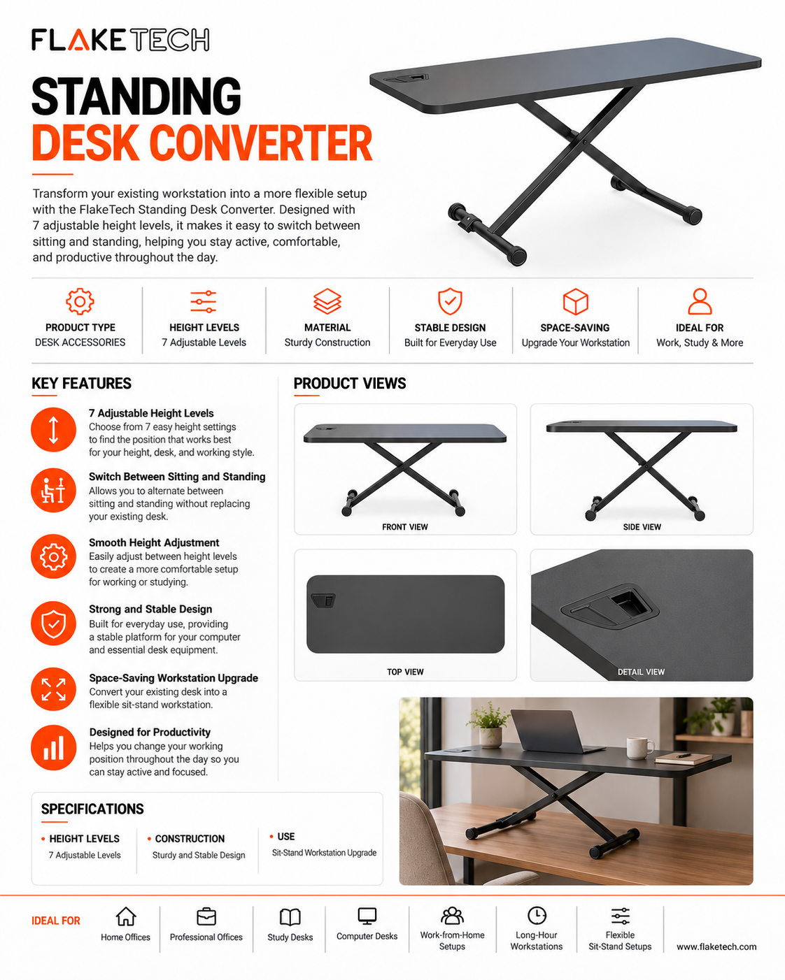 Standing Desk Converter