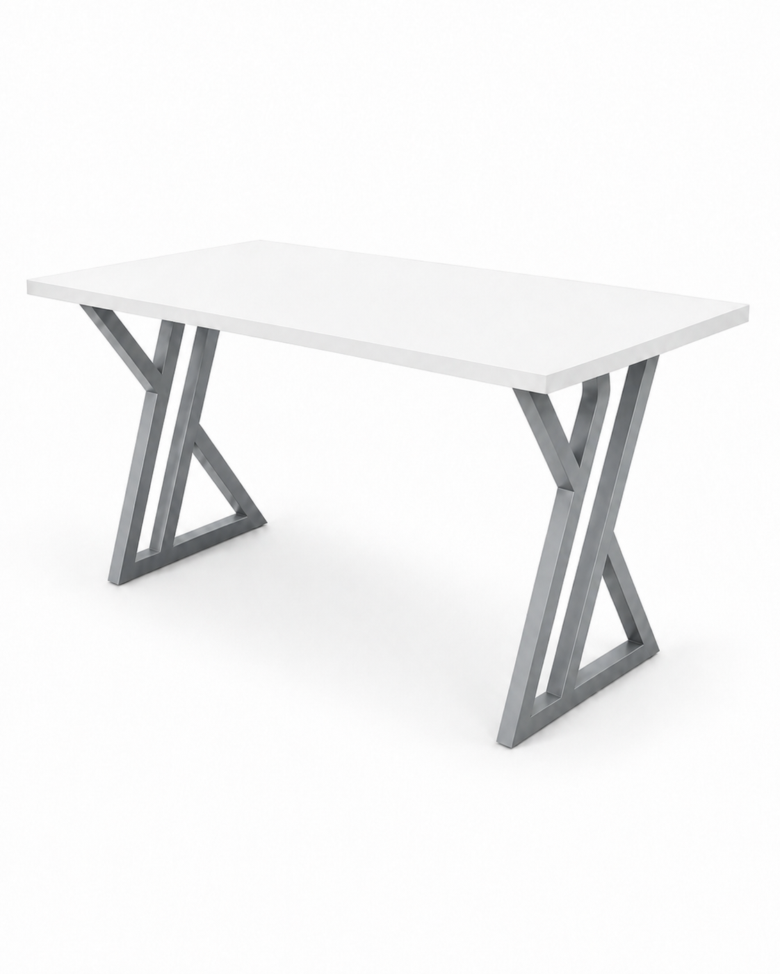  White Modern Desk -flaketech