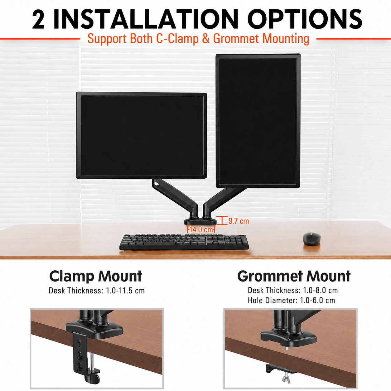 Dual Monitor Arm Gen 2 - FlakeTech