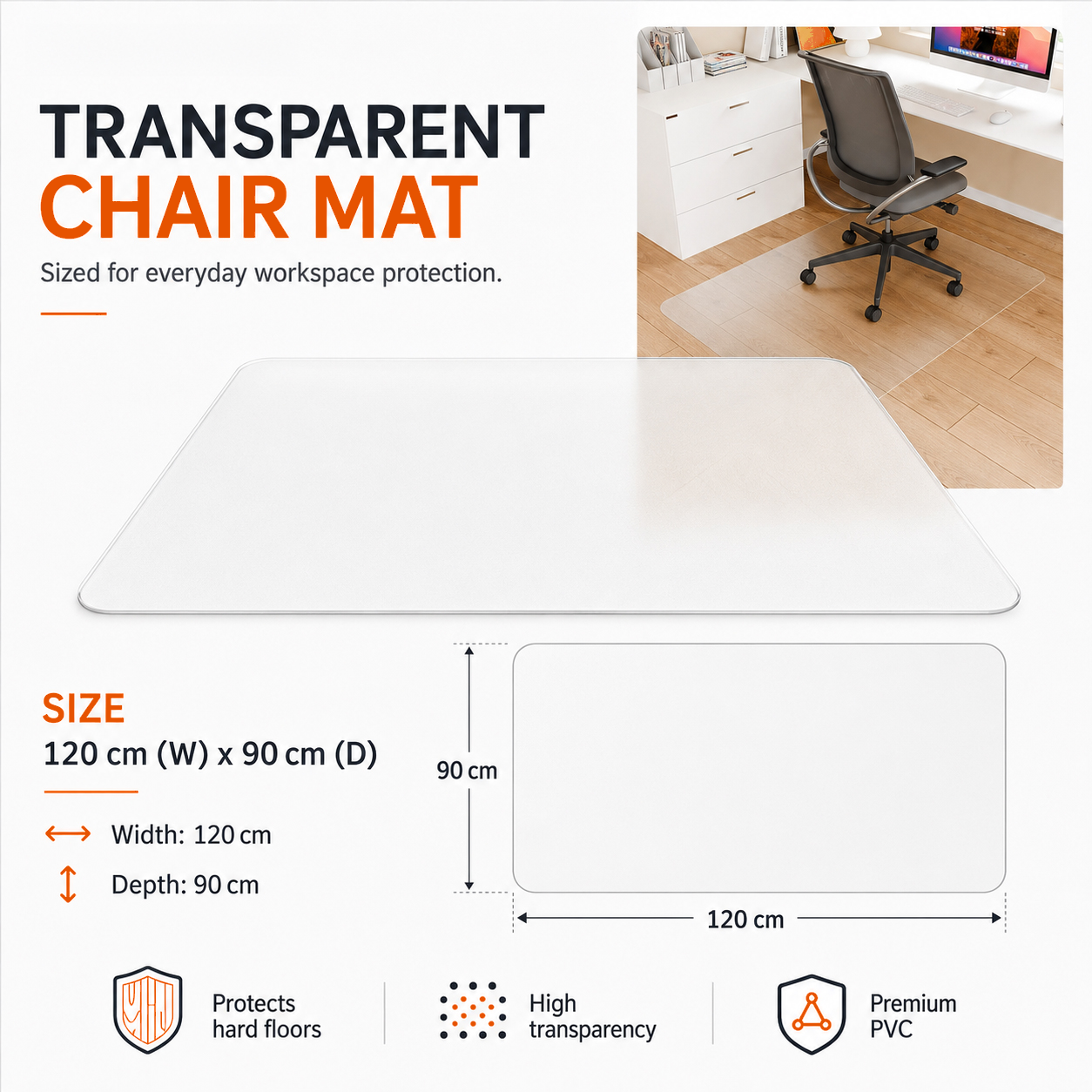 Chair Mat / Floor protector - Flaketech