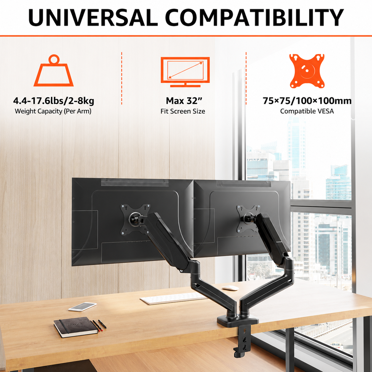 Dual Monitor Arm Gen 2 - FlakeTech